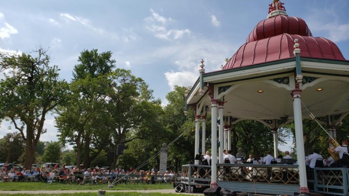 Perfect day for a concert at the Shaw Bandstand, Tower Grove Park Shaw Bandstand, Tower Grove Park