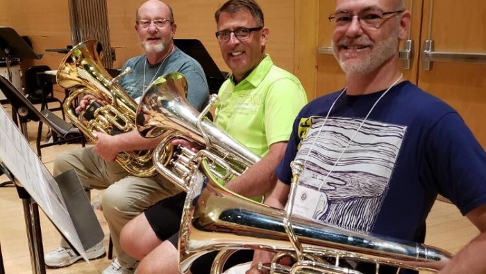 Euphoniums: Michael Sanford, David Lang, Doug Yopp Euphoniums
