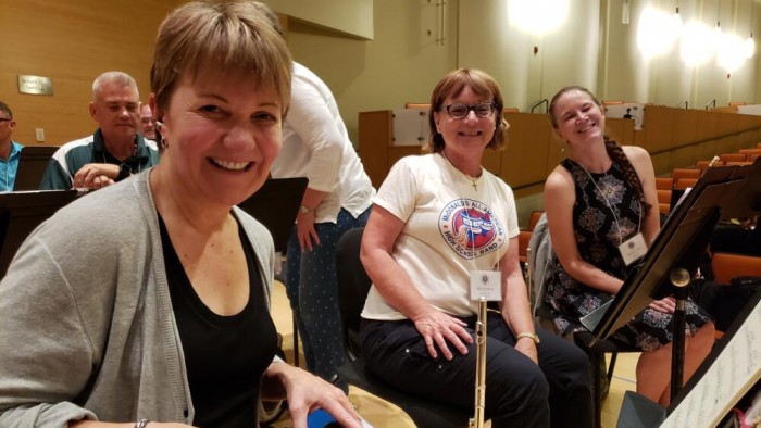 Mary Haller, Beth Cullen (in her vintage MAAB T-shirt), Deborah Yates Mary Haller, Beth Cullen, Deborah Yates